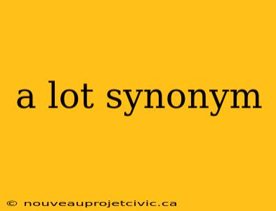 a lot synonym