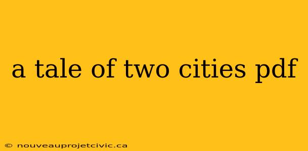 a tale of two cities pdf