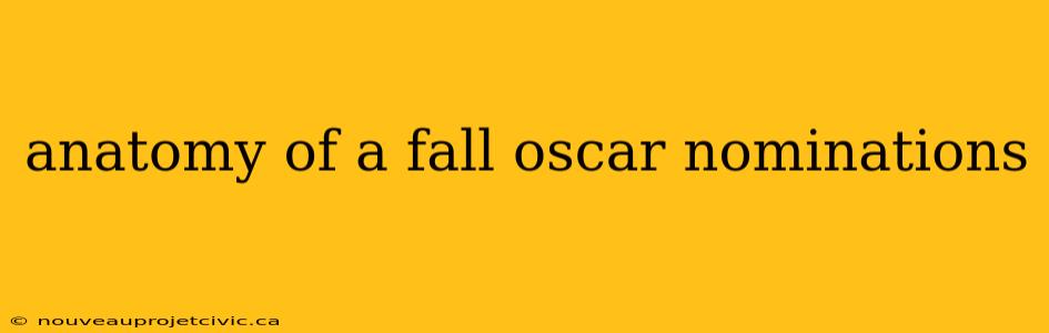 anatomy of a fall oscar nominations