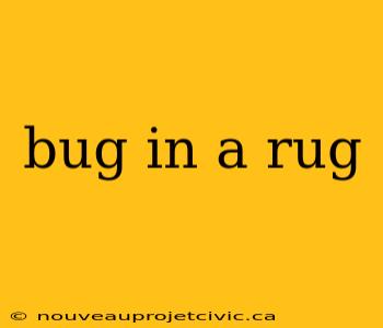 bug in a rug