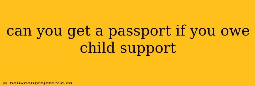 can you get a passport if you owe child support