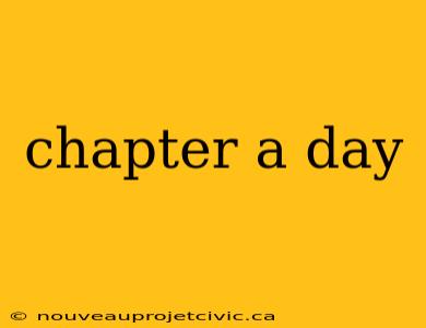 chapter a day