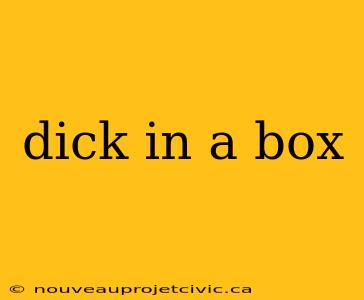 dick in a box