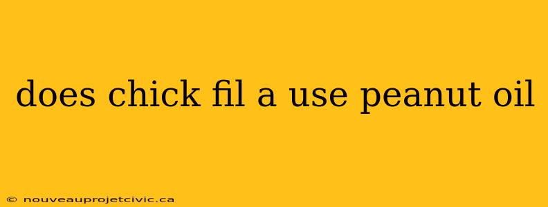 does chick fil a use peanut oil