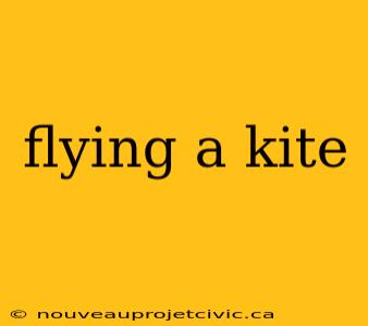 flying a kite