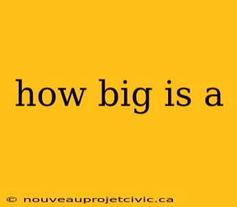 how big is a