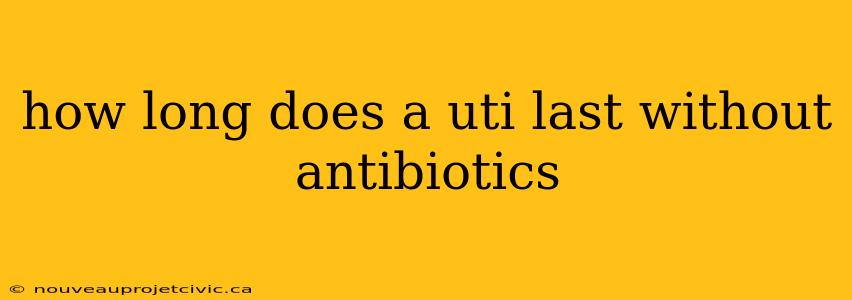 how long does a uti last without antibiotics