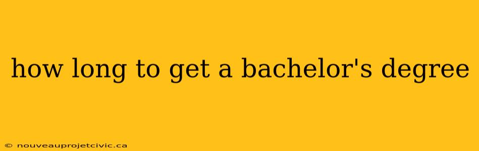 how long to get a bachelor's degree