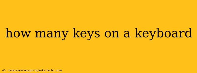 how many keys on a keyboard