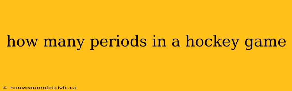 how many periods in a hockey game