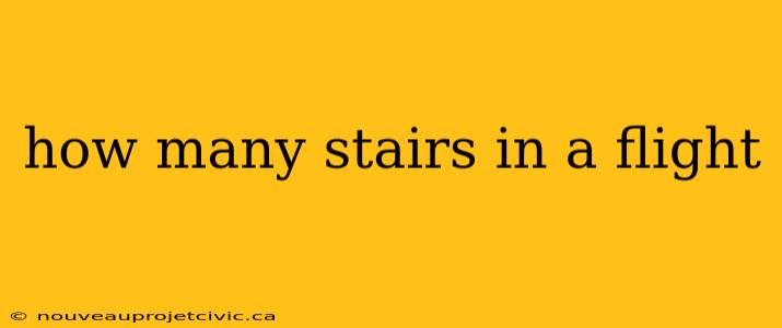 how many stairs in a flight