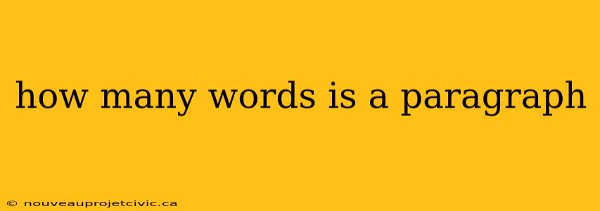 how many words is a paragraph