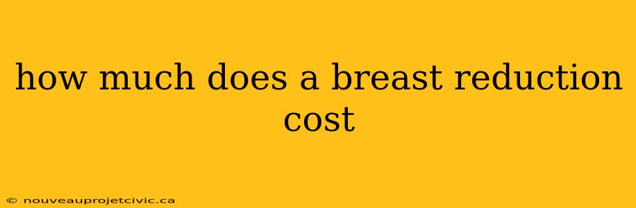 how much does a breast reduction cost