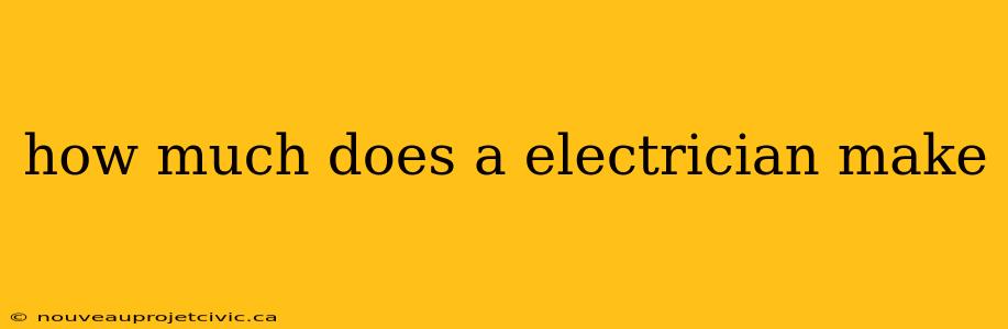 how much does a electrician make