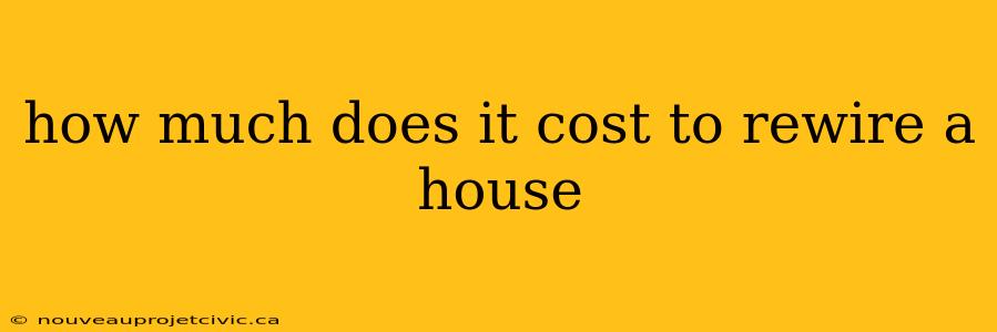 how much does it cost to rewire a house