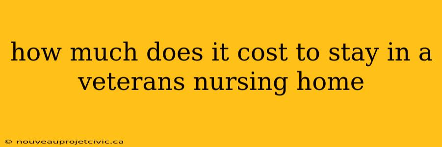 how much does it cost to stay in a veterans nursing home