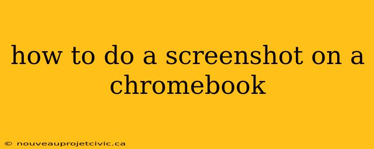 how to do a screenshot on a chromebook