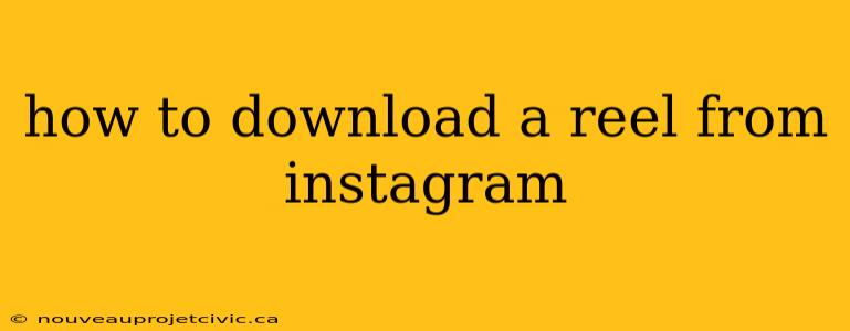 how to download a reel from instagram