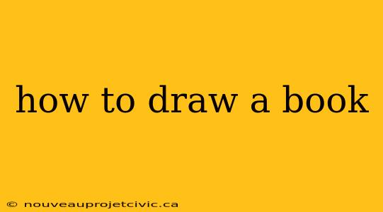 how to draw a book