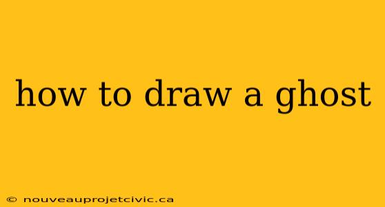 how to draw a ghost