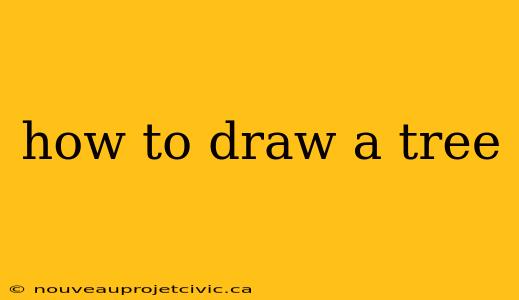 how to draw a tree