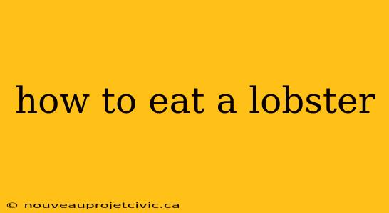 how to eat a lobster