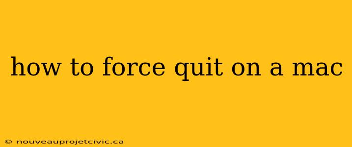 how to force quit on a mac