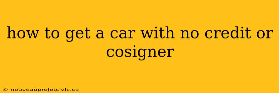 how to get a car with no credit or cosigner