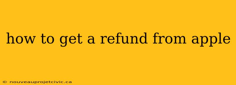 how to get a refund from apple