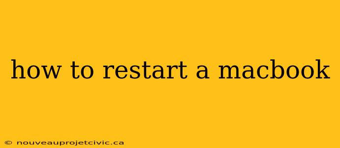 how to restart a macbook