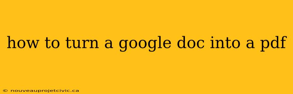 how to turn a google doc into a pdf