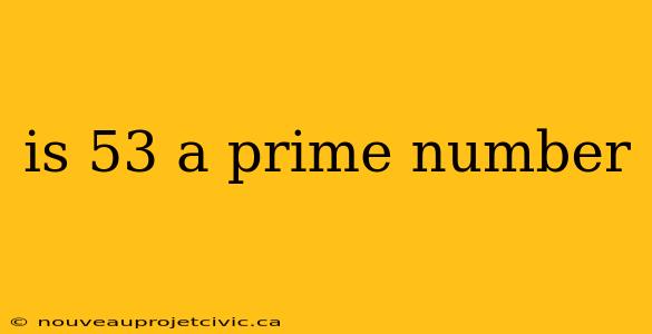 is 53 a prime number