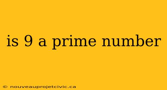 is 9 a prime number