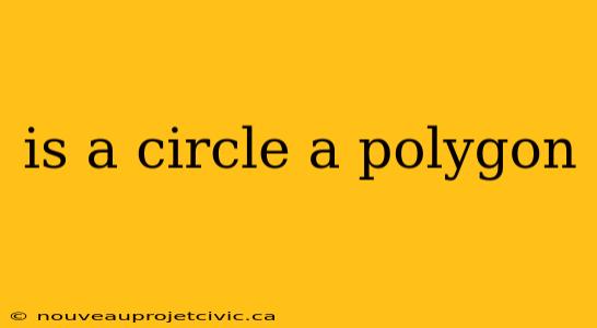 is a circle a polygon