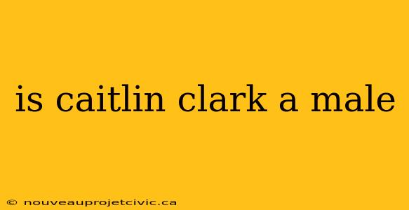 is caitlin clark a male