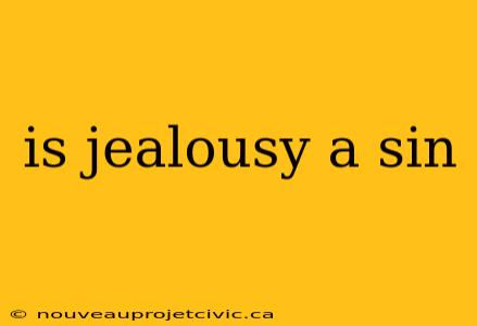 is jealousy a sin