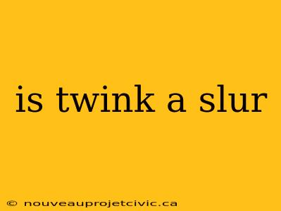 is twink a slur