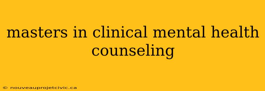 masters in clinical mental health counseling