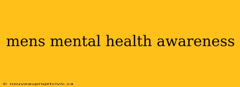 mens mental health awareness