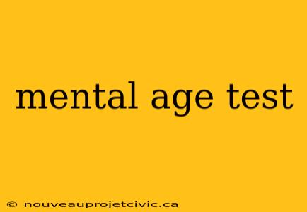 mental age test