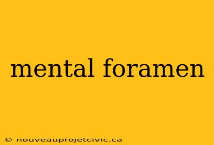 mental foramen