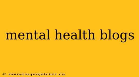 mental health blogs