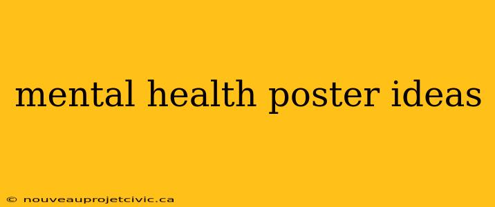 mental health poster ideas