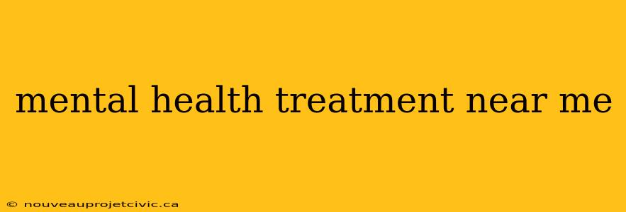 mental health treatment near me