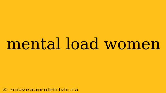 mental load women