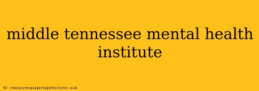 middle tennessee mental health institute