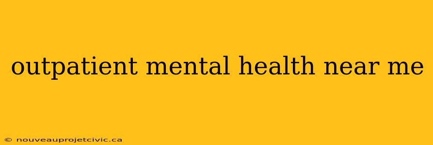 outpatient mental health near me