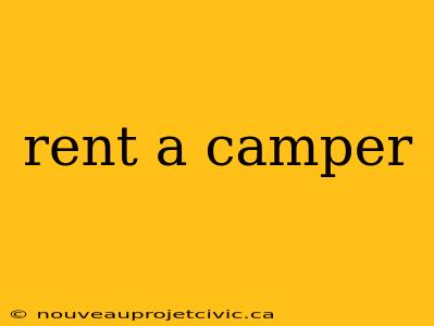 rent a camper