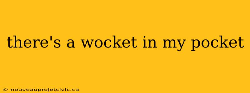 there's a wocket in my pocket