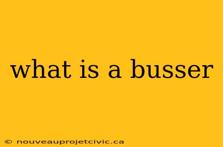 what is a busser